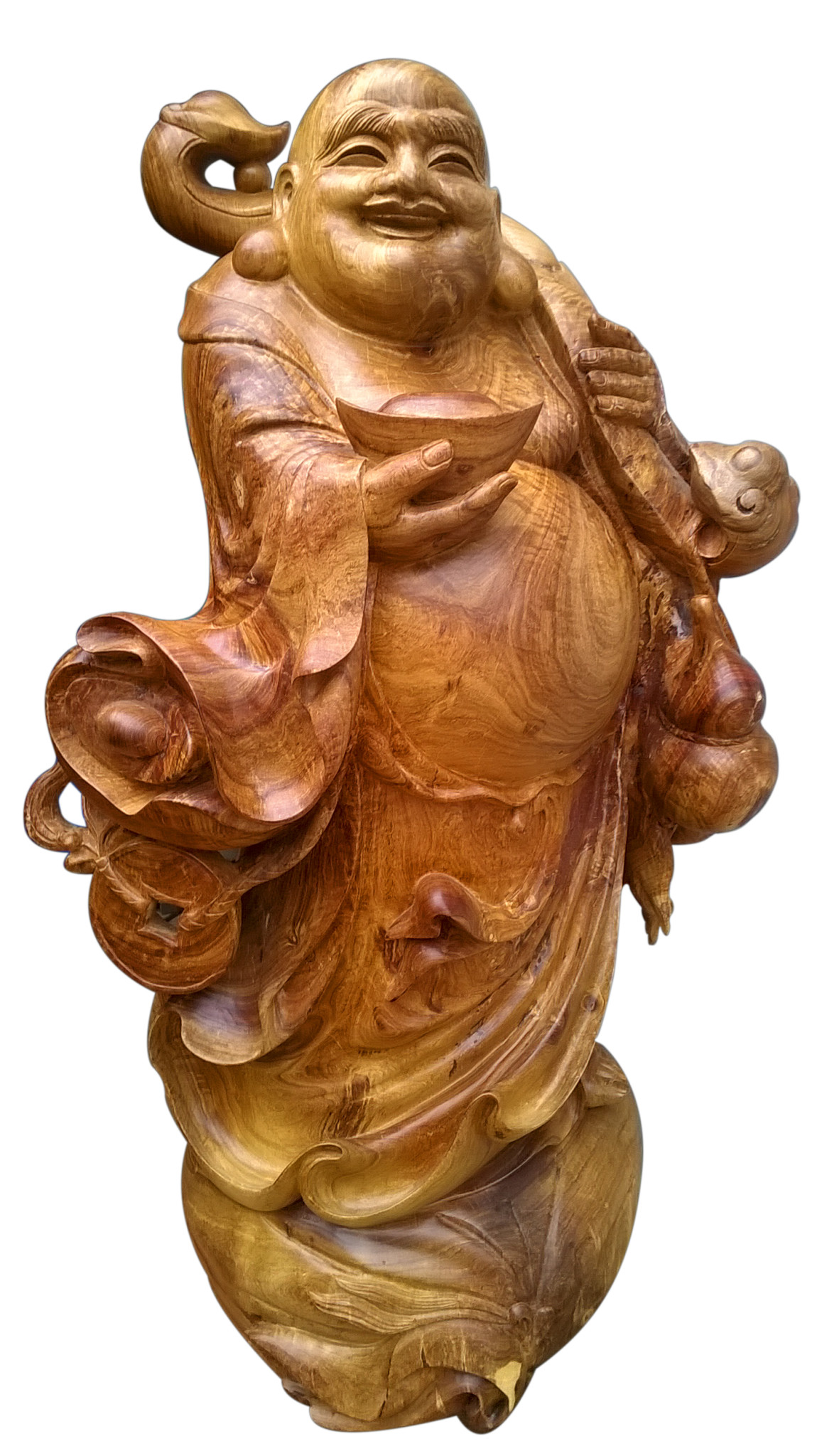Tượng Bồ Tát Di Lặc – một trong những tác phẩm điêu khắc nghệ nhân Nguyễn Nam dày công thực hiện